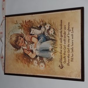 Vintage '70s Alan Grant Wall Hanging plaque as shown in picturesee description